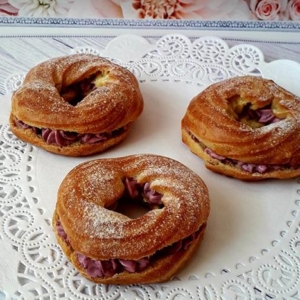 Кільця заварні з сирним кремом