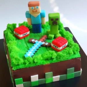 Торт Minecraft